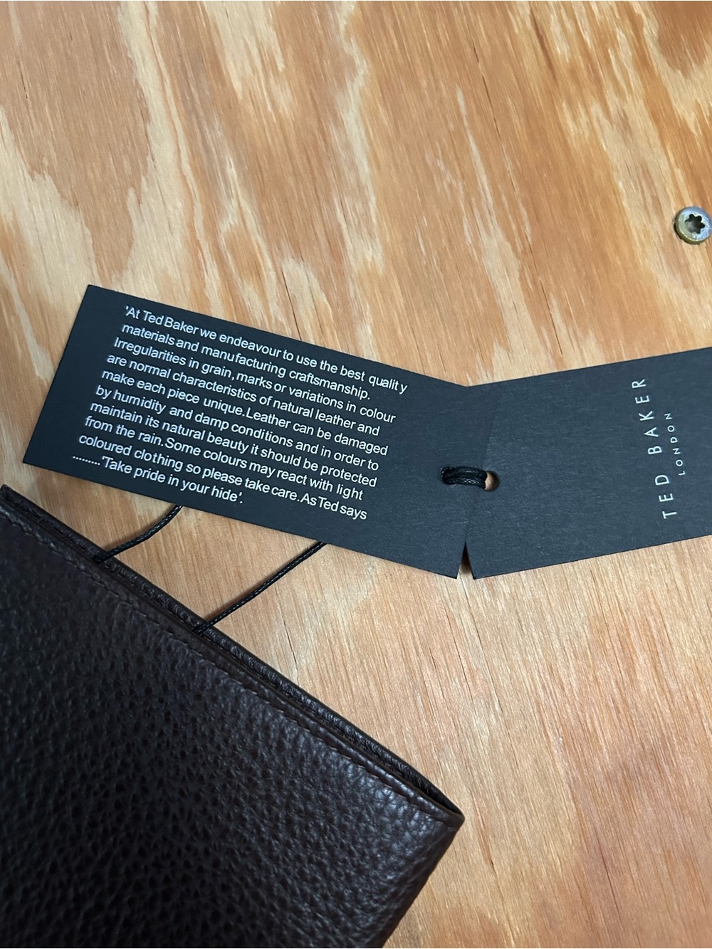 Ted Baker Pebbled Leather Wallet NWT - Picture 4 of 9
